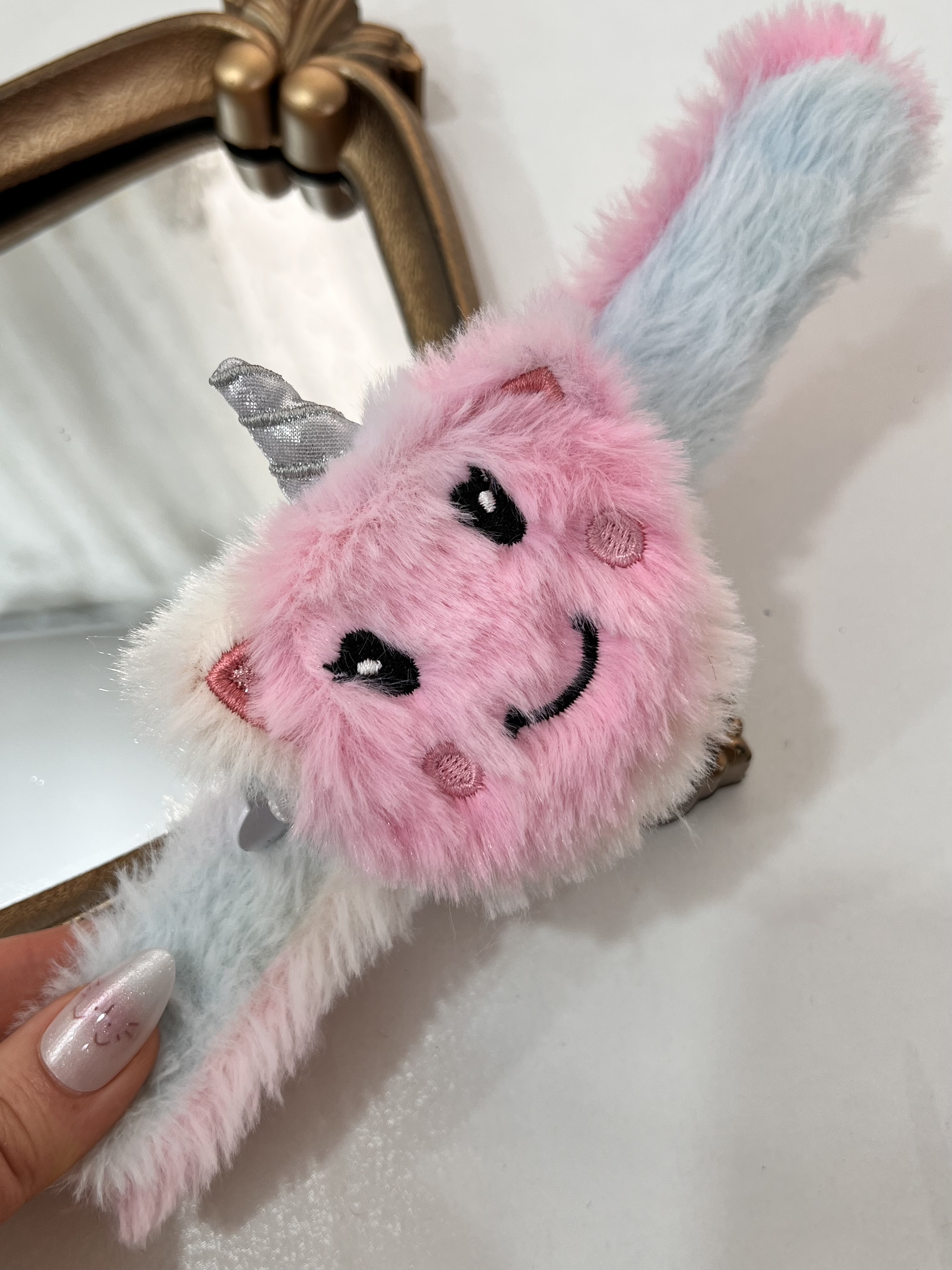 دستبند خطکشی‌ نستالژی کودک جا دار‌ 🦄➕🩵