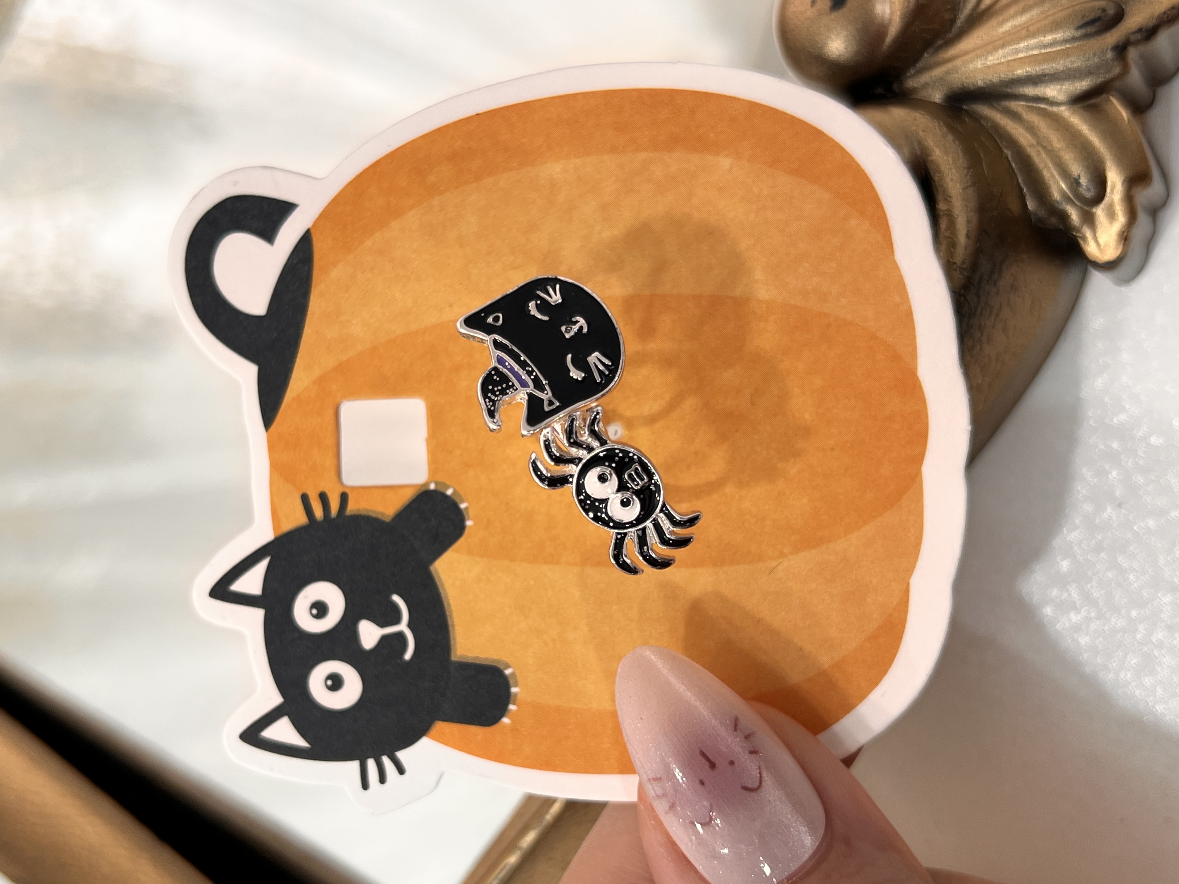 پک‌ انگشتر‌ کودک‌ 🐈‍⬛➕🕷️➕✨